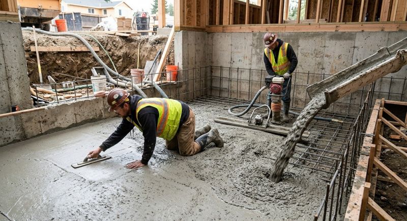 Basement Concrete Installation