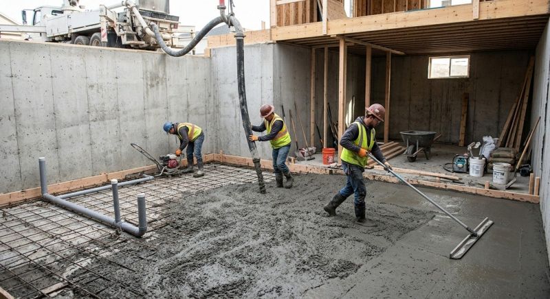 Basement Concrete Installation in Blanchard, OK