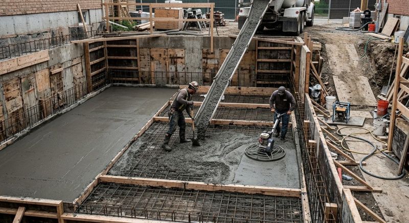Basement Concrete Installation in Harrah, OK