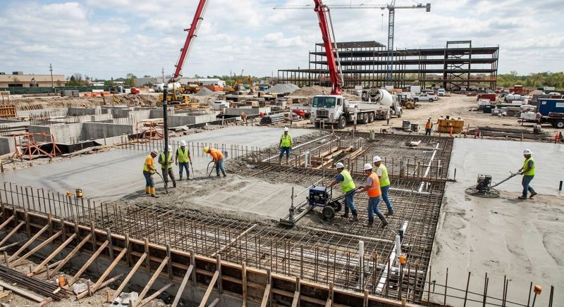 Commercial Slab Installation in Edmond, OK