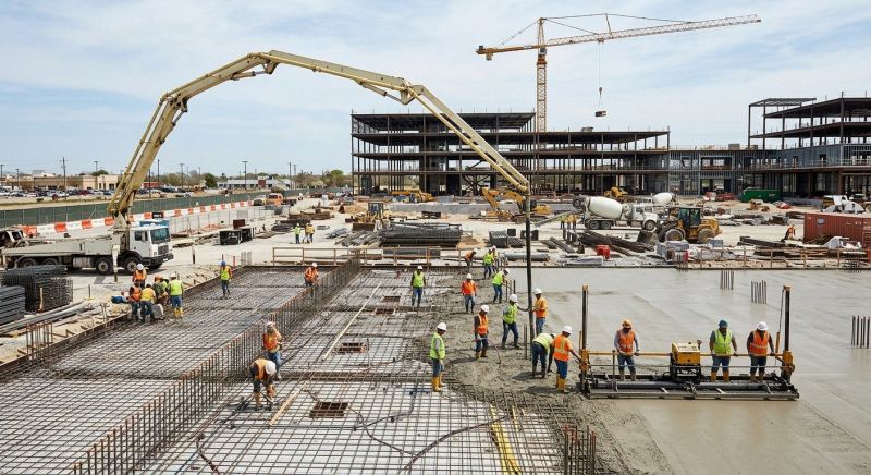 Commercial Slab Installation in Edmond, OK
