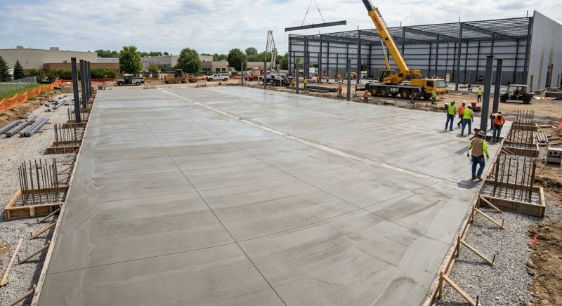 Commercial Slab Installation in Newcastle, OK