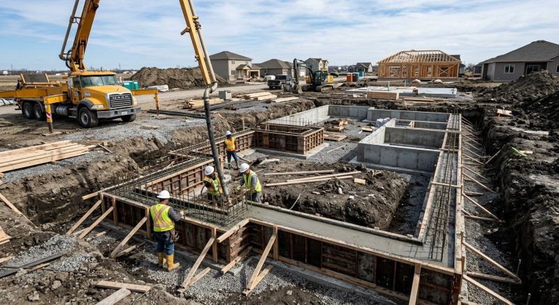 Concrete Foundation Installation in Oklahoma City, OK