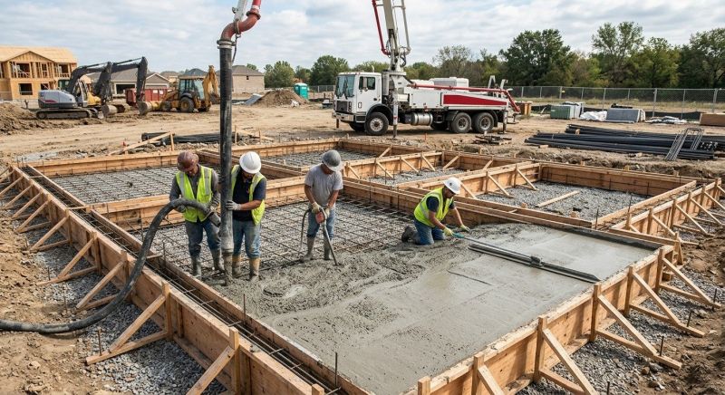 Foundation Wall Pouring in Harrah, OK