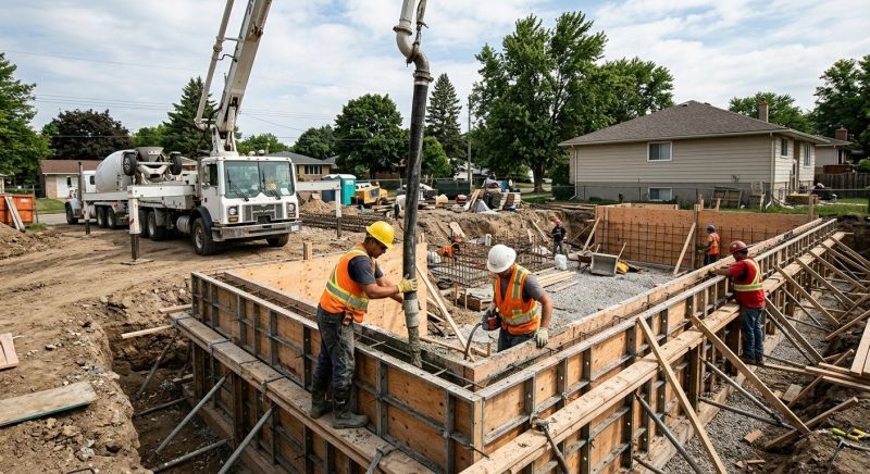 Foundation Wall Pouring in Edmond, OK